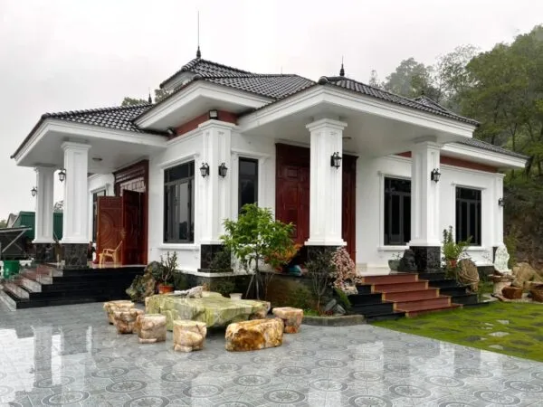 mẫu thiết kế biệt thự 1 tầng