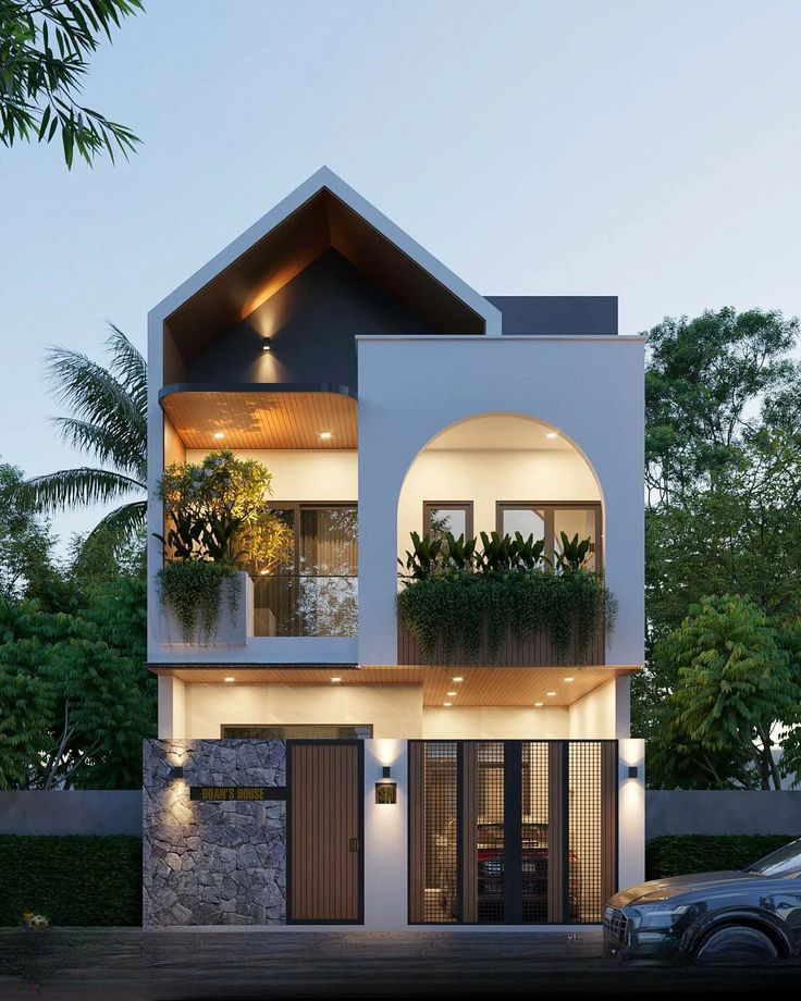 mẫu nhà 2 tầng kết hợp kinh doanh