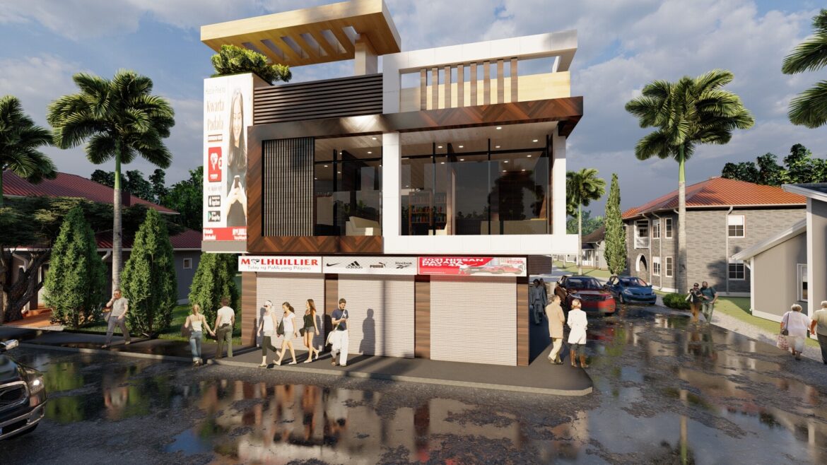 Mẫu nhà 2 tầng kết hợp kinh doanh