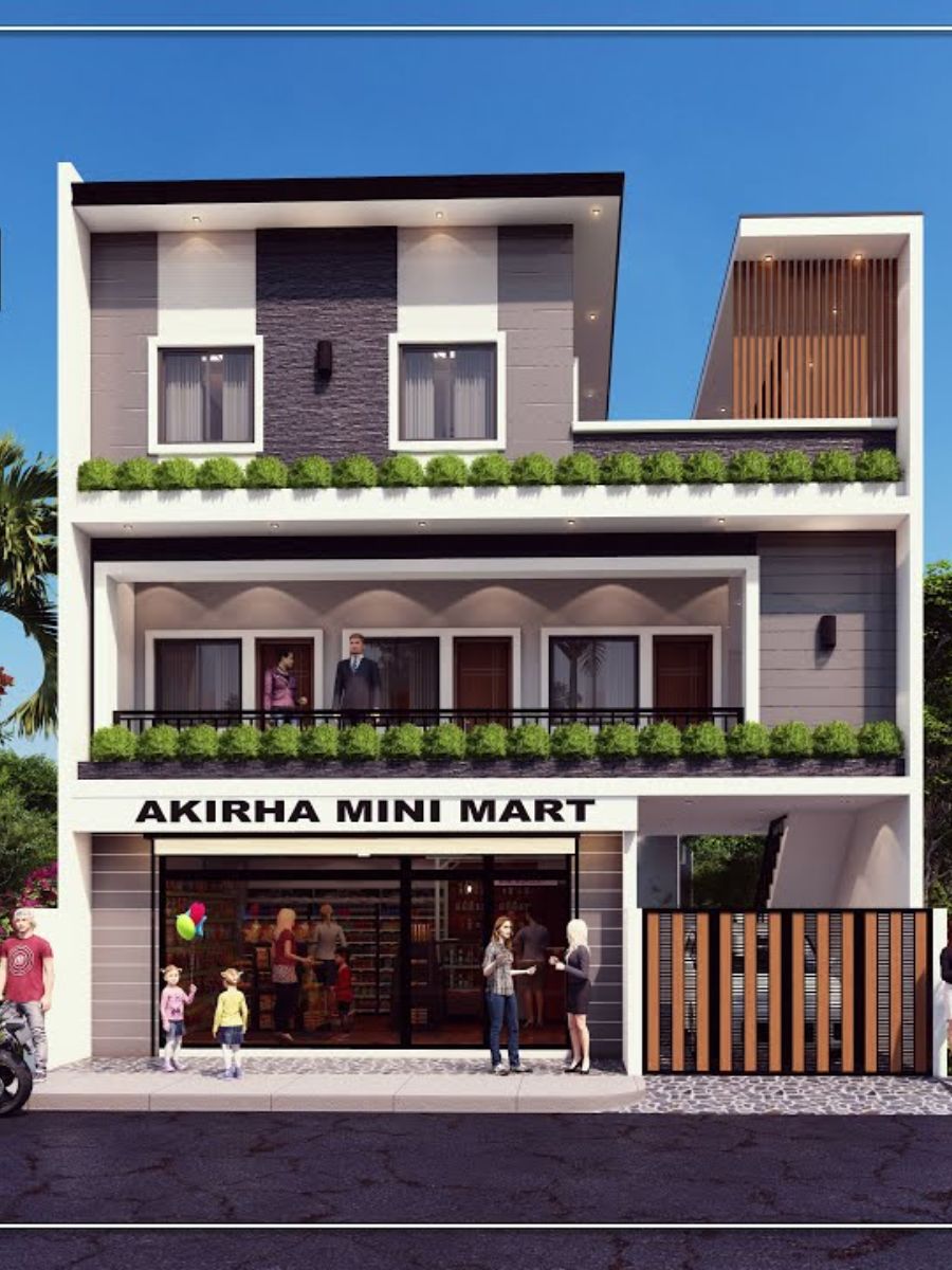 mẫu nhà ống vừa ở vừa kinh doanh