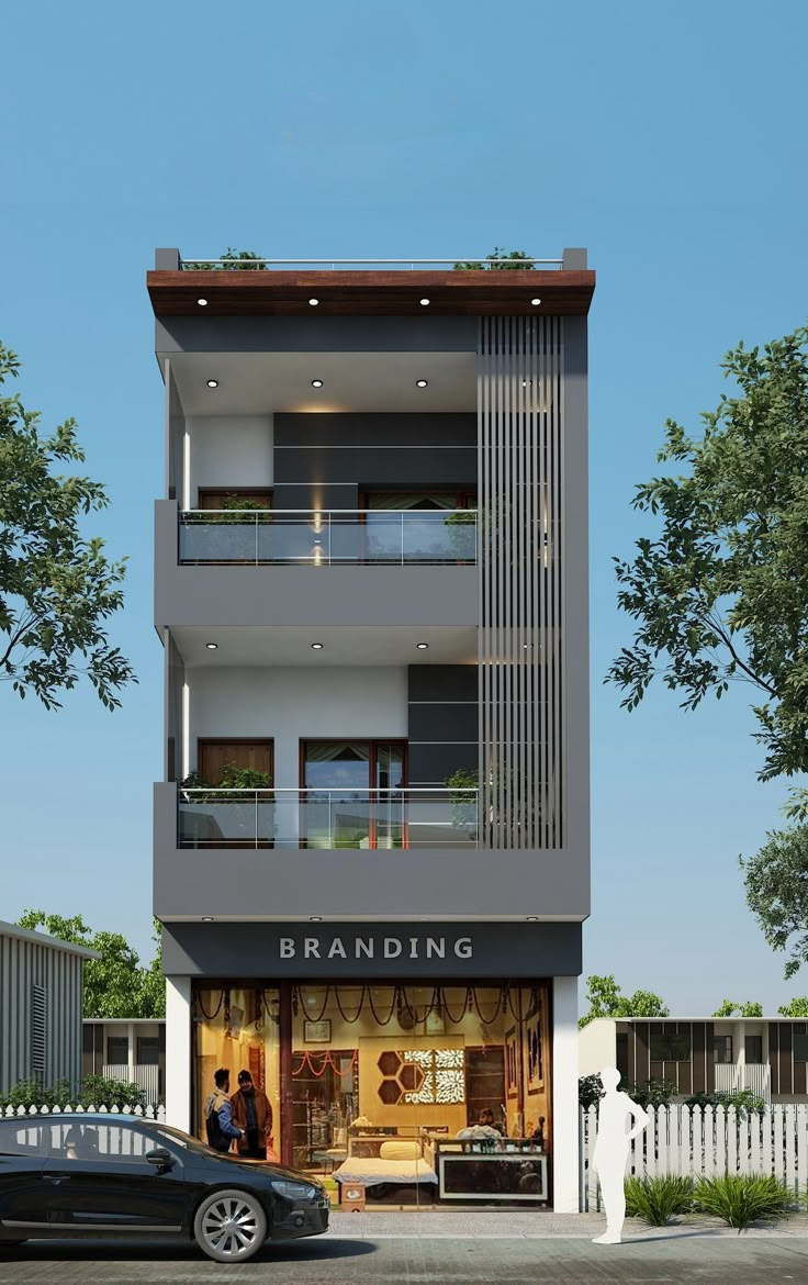 Thiết kế nhà phố 10×20 kết hợp kinh doanh