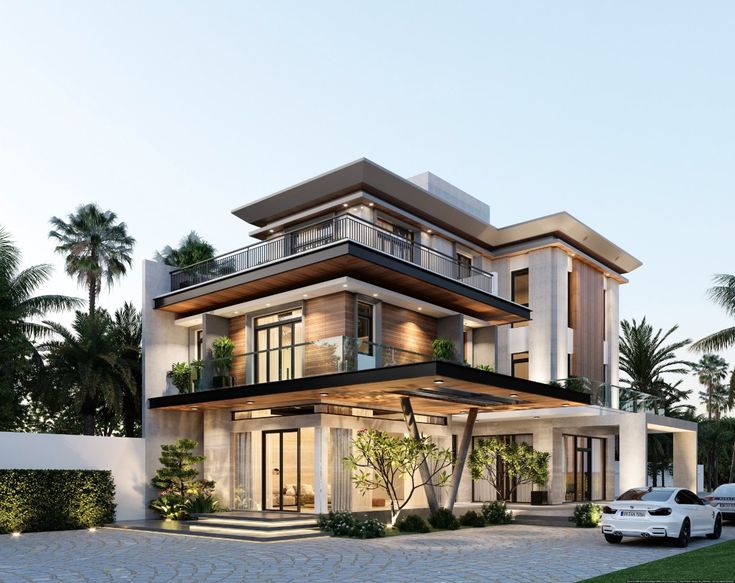 thiết kế biệt thự 3 tầng nhật bản