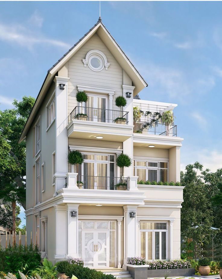 mẫu thiết kế biệt thự 3 tầng