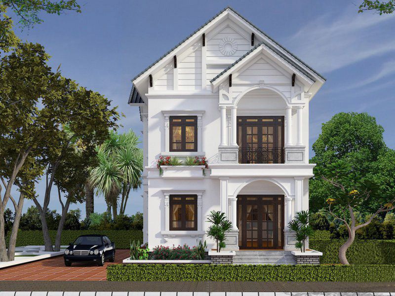 thiết kế biệt thự mini 8x12 nhỏ gọn