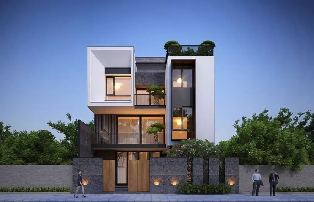 thiết kế biệt thự mini 8x12