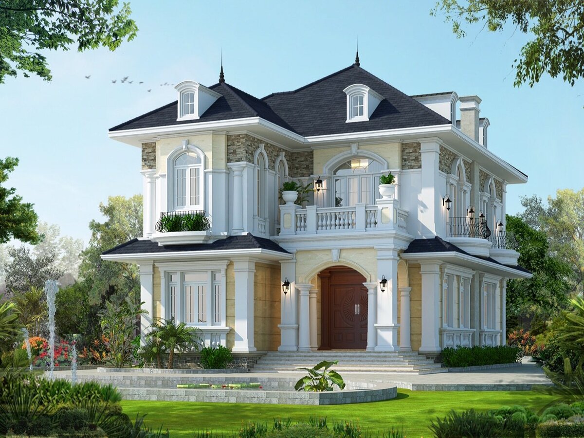 thiết kế biệt thự tân cổ điển