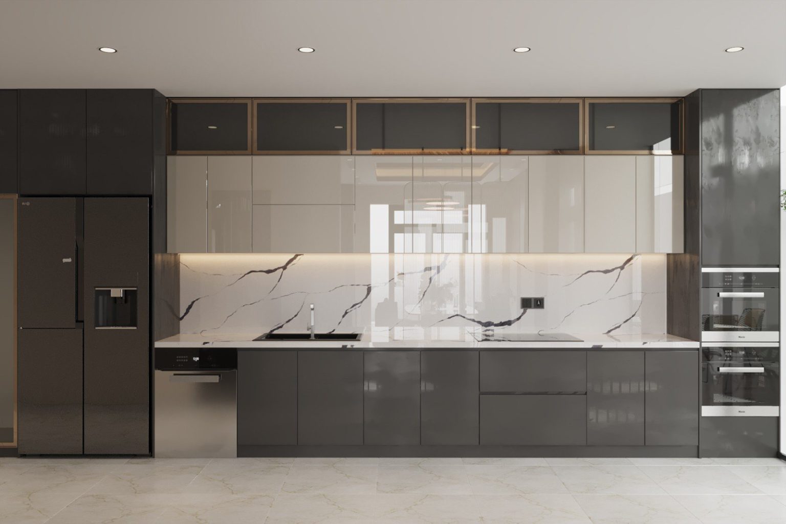 thiết kế biệt thự Vinhomes tối giản
