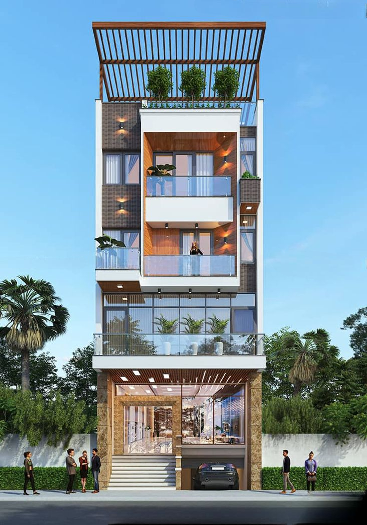 Thiết kế nhà ở kết hợp kinh doanh 7x20 4 phòng ngủ
