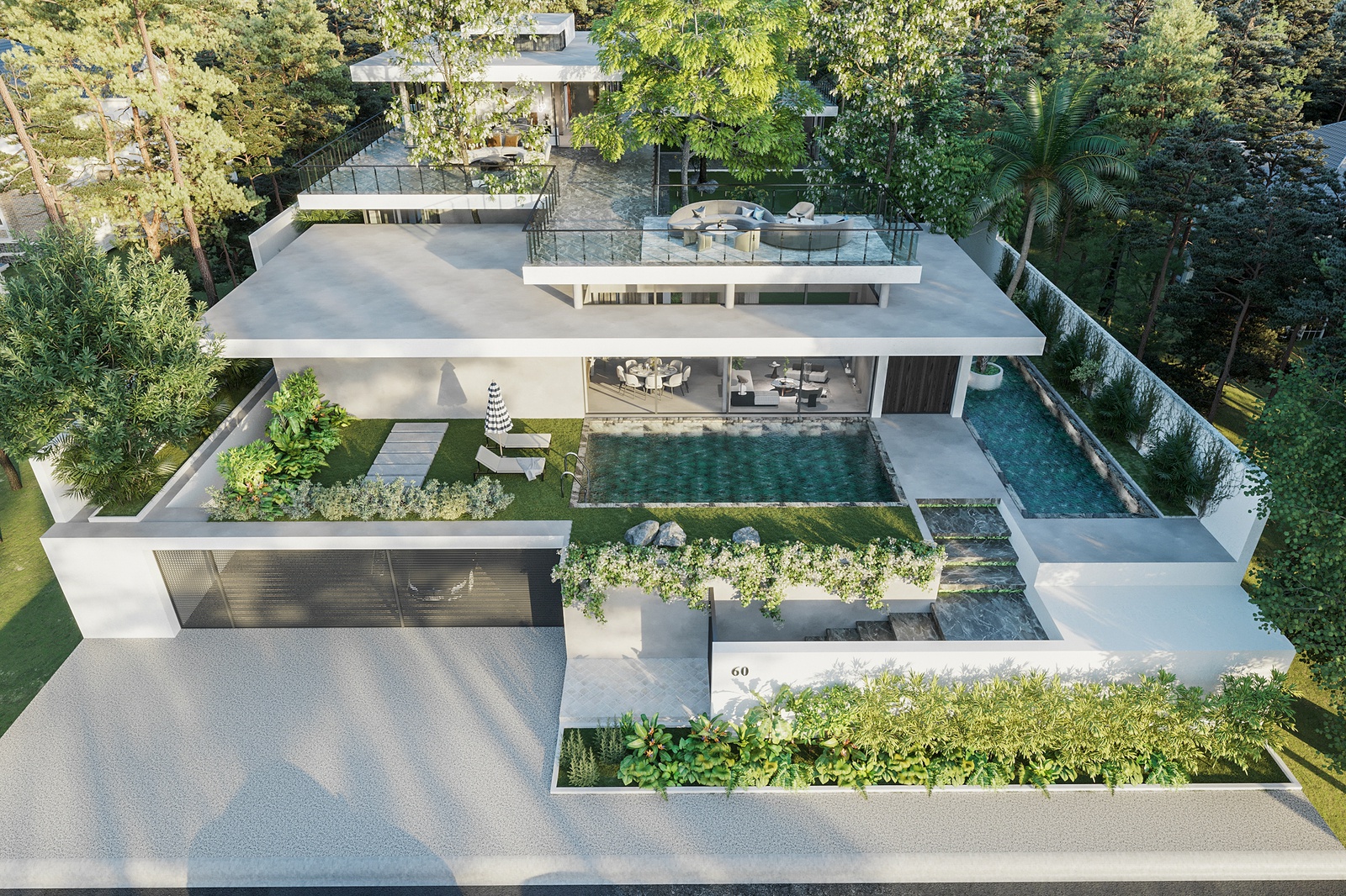 biệt thự có hồ bơi trong nhà