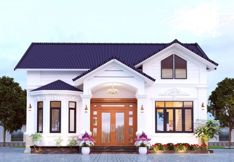 biệt thự nhà vườn 1 tầng 4 phòng ngủ