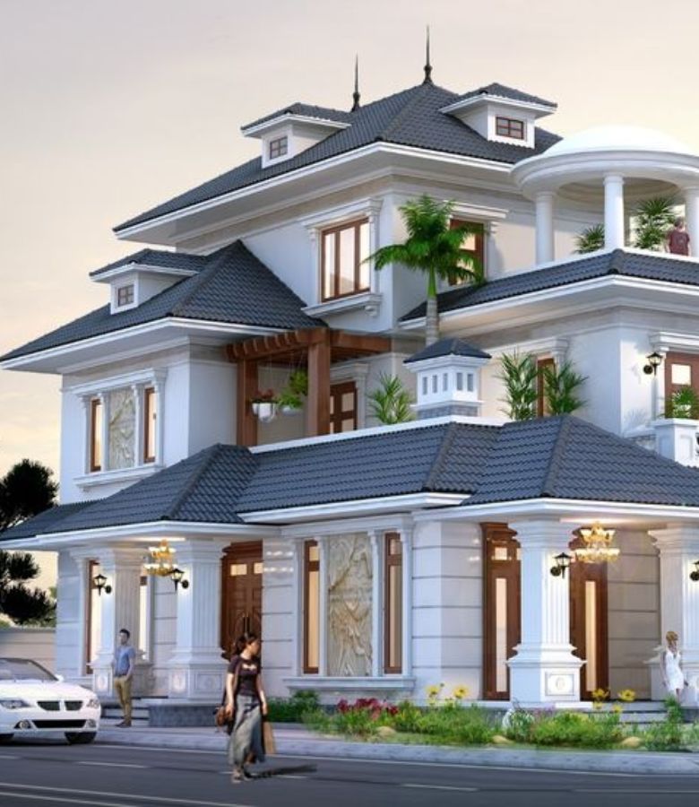 Biệt thự nhà vườn 3 tầng có gara