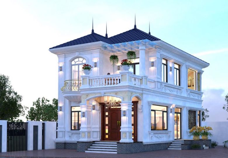 Mẫu biệt thự tân cổ điển 2 tầng 1 tỷ 150m2