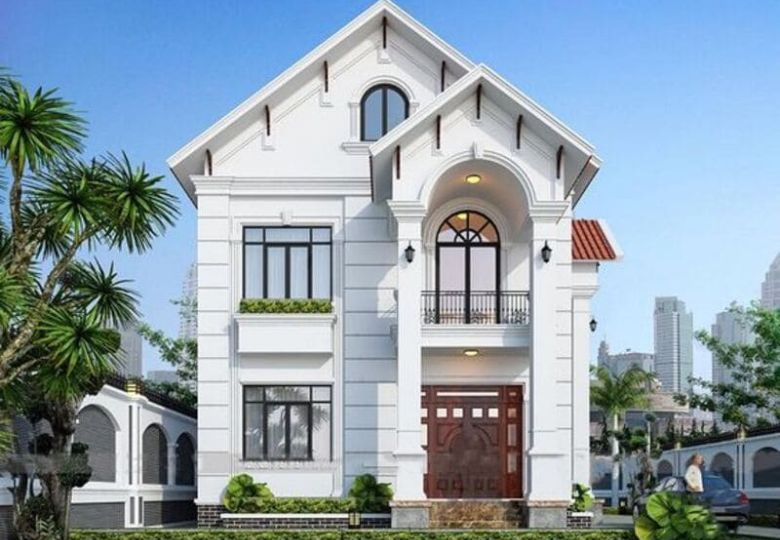 Mẫu biệt thự tân cổ điển 2 tầng 1 tỷ ở nông thôn