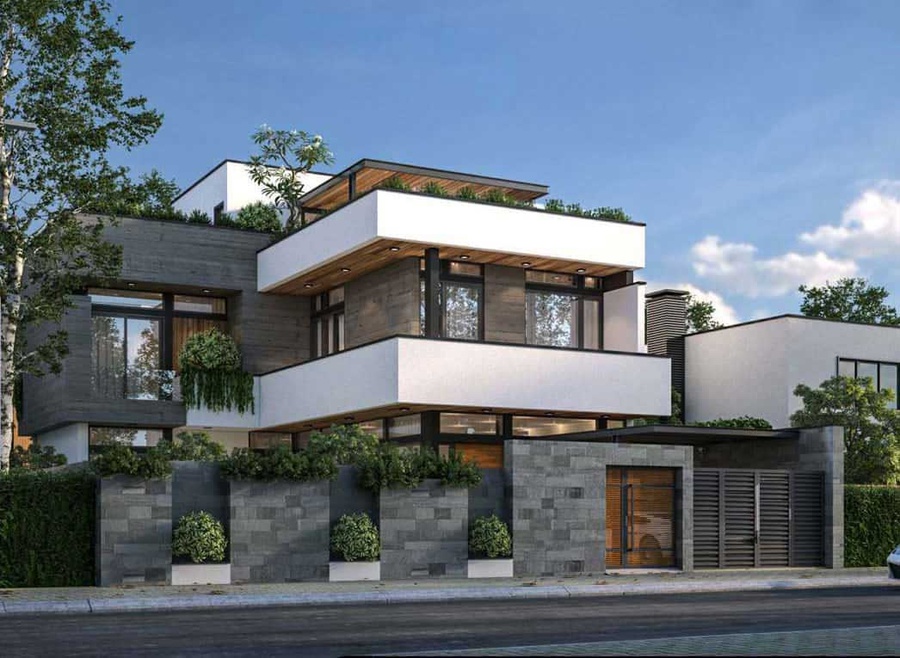 hàng rào biệt thự sân vườn đại trung hải