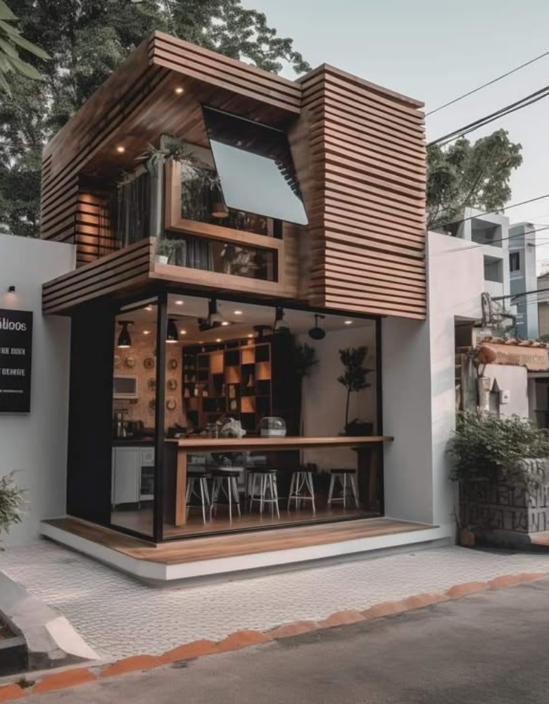Xu hướng thiết kế mô hình quán cafe kết hợp nhà ở hiện nay