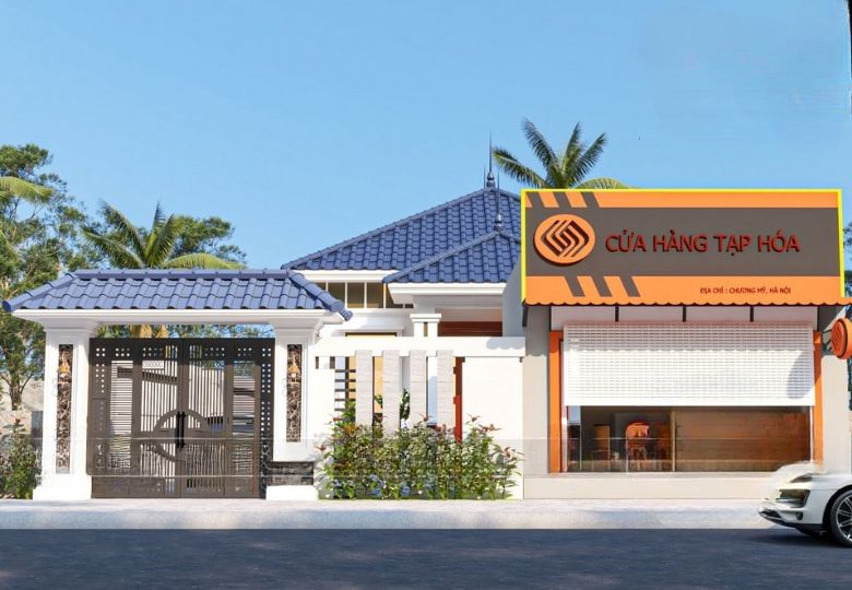 Mẫu nhà cấp 4 kết hợp kinh doanh