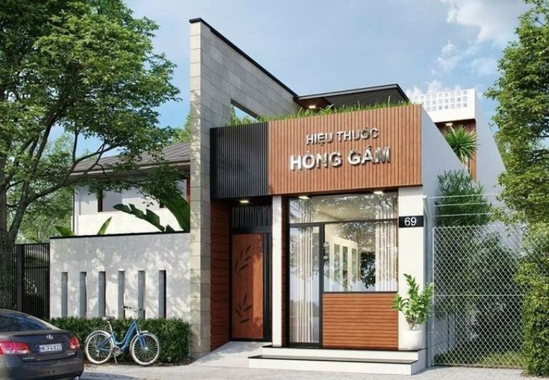 Mẫu nhà cấp 4 kết hợp kinh doanh