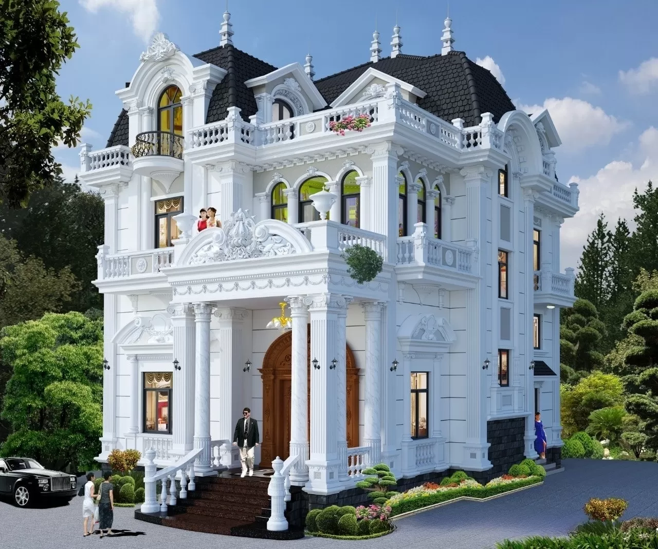 thiết kế biệt thự Pháp đẹp