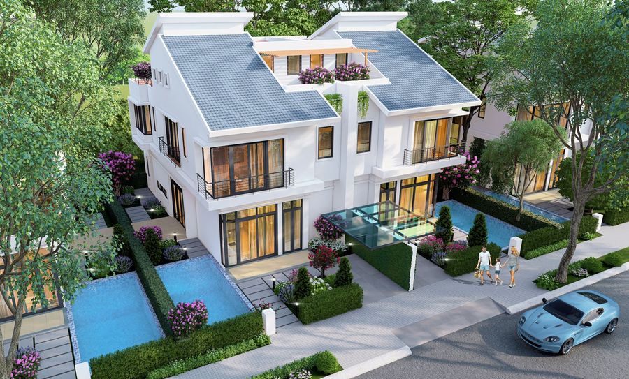  thiết kế biệt thự song lập 7