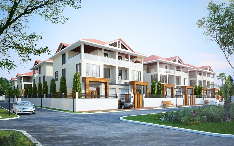 thiết kế biệt thự song lập 4