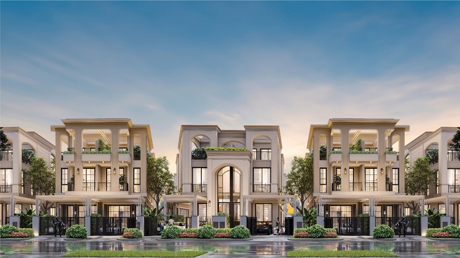 thiết kế biệt thự song lập 2