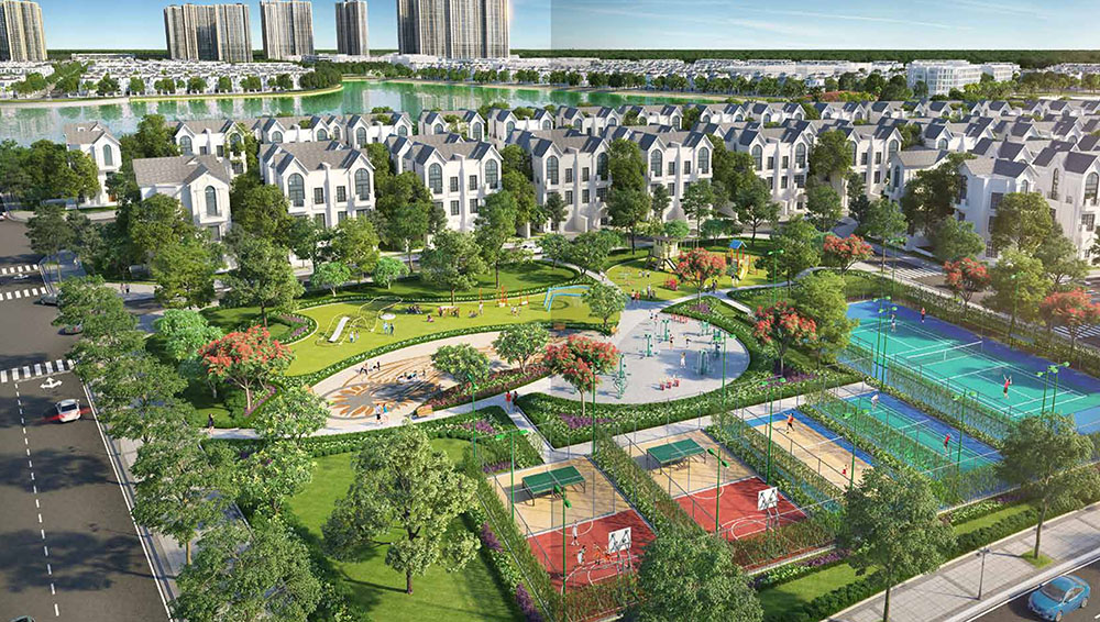 thiết kế biệt thự Vinhomes Ocean Park phân khu hải âu