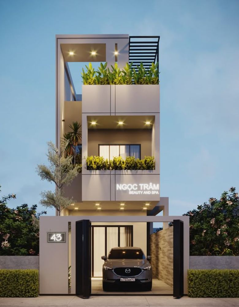 Thiết kế nhà tầng trệt kinh doanh