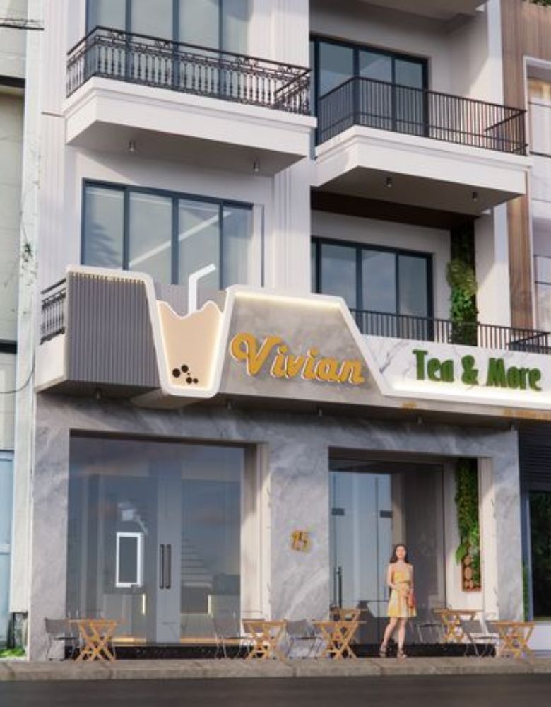 Thiết kế nhà tầng trệt kinh doanh